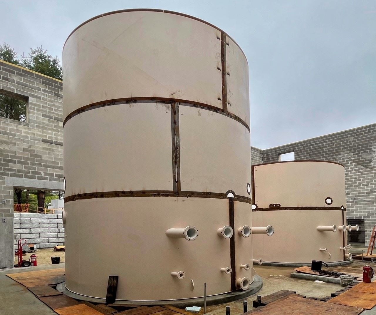 Installation of Filter Tank Sheets